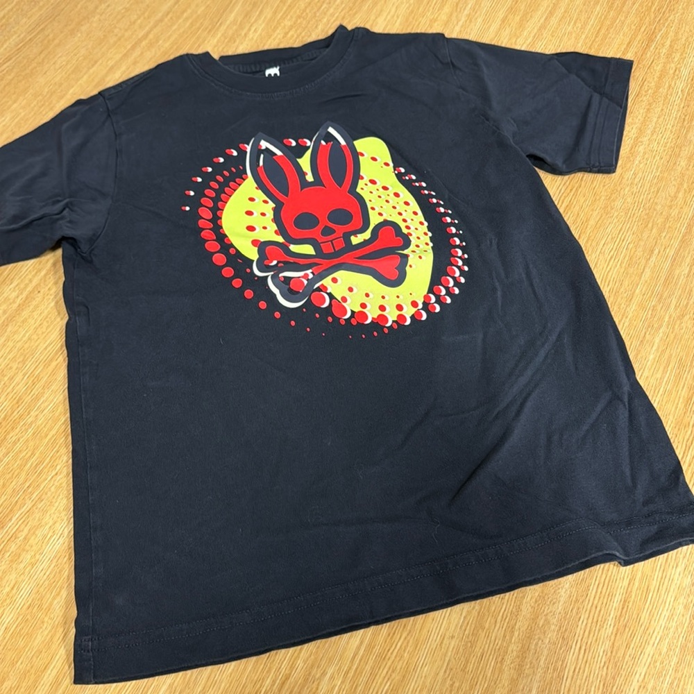 Psycho Bunny t-shirt, size 10/12. Gentle used condition.